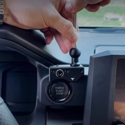 2024+ Toyota Tacoma (8" Screen ONLY) & 2025+ 4Runner LINK™ Dash Clip with 20mm Metal Ball & Dovetail