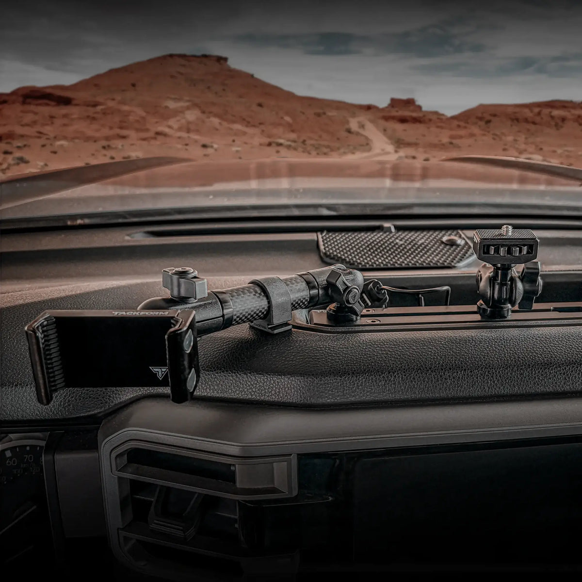 2022+ Toyota Tundra & 2023+ Toyota Sequoia Tackform  Slim Track Dash Bracket With MagSafe Phone Mount