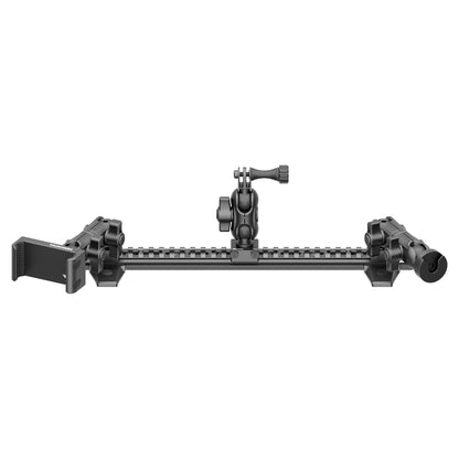 2010-2024 Toyota 4Runner Tackform Assault Track Picatinny Dash Bracket With 20LITE Phone, Midland MXT Magnetic Radio Mount, & GoPro Action Camera Holder
