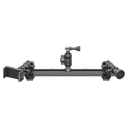 2010-2024 Toyota 4Runner Tackform Slim Track Dash Bracket With 20LITE Phone, GoPro & Midland MXT Magnetic Radio Holders
