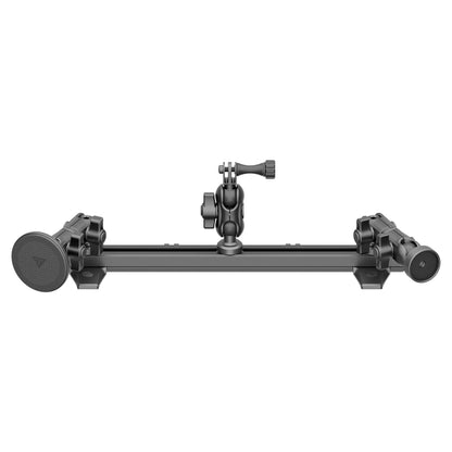 2010-2024 Toyota 4Runner Tackform Slim Track Dash Bracket With MagSafe Phone Mount, Midland MXT Magnetic Radio Holder & GoPro/Action Camera Mount