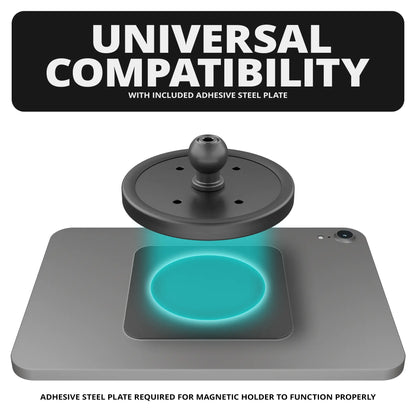 Magnetic Tablet Holder | Slim Track Base | 6" DuraLock™ Arm