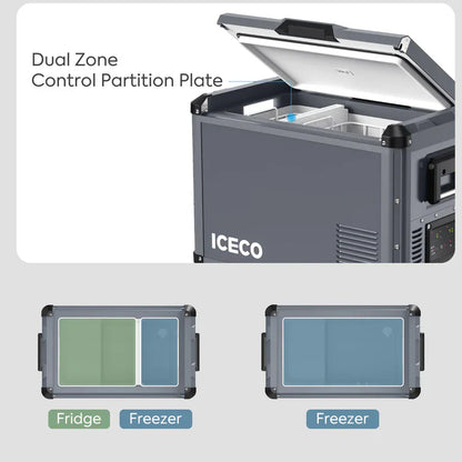 ICECO VL45ProS Single Zone Portable Freezer - Gray 45 LT