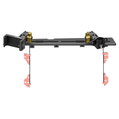 2016-2023 Toyota Tacoma Tackform Slim Track Dash Bracket With 20LITE Phone & CB Microphone Mounts