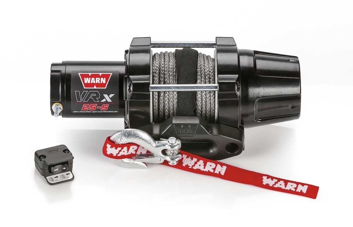 WARN 101020 VRX 25-S 2,500 lb 12V Winch with Synthetic Rope