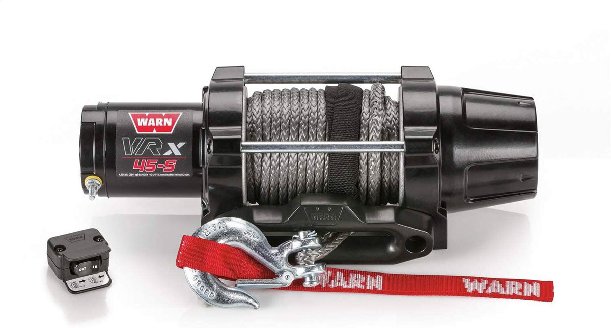 WARN VRX 45-S Synthetic Rope Winch 101040, 4,500 lb Capacity