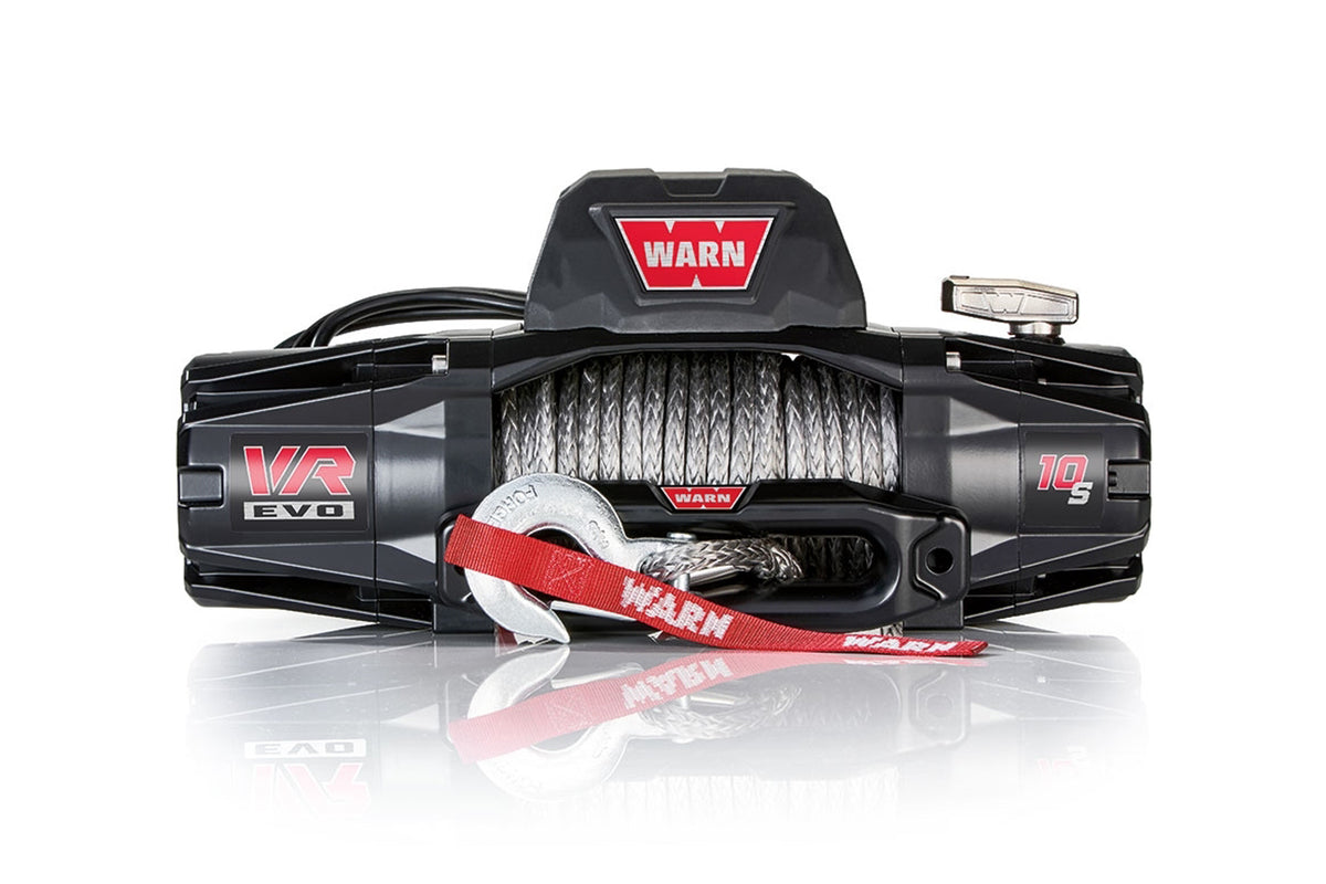 WARN 103253 VR EVO 10-S 10,000 lb Winch with Synthetic Rope and Hawse Fairlead