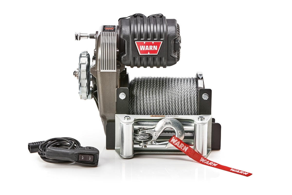 WARN M8274 106170 10,000 lb 12V Winch with Steel Rope and Roller Fairlead