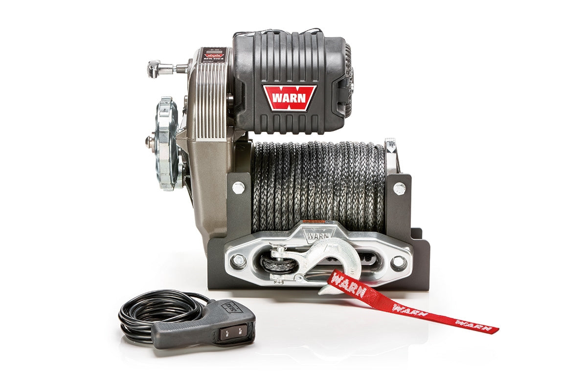 WARN 106175 M8274 10,000 lb Winch with Synthetic Rope and Roller Fairlead