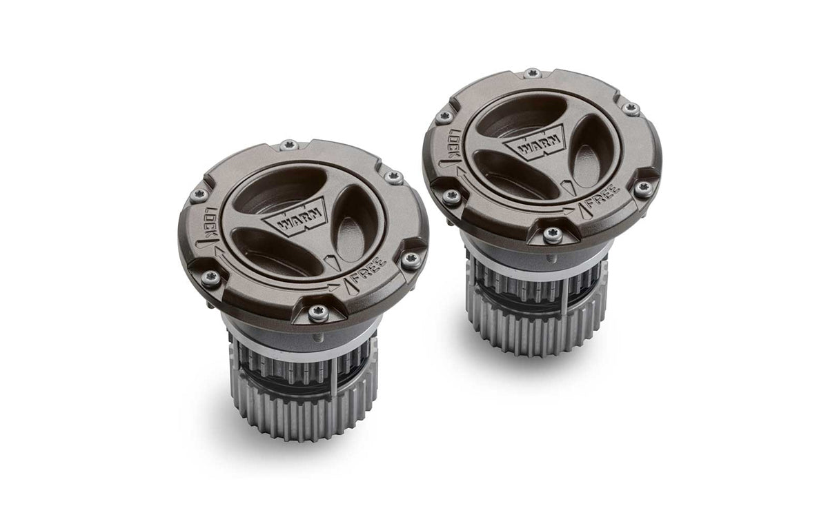WARN 108325 Premium Manual Locking Hub Kit for 2005–2015 Ford F-250, 35-Spline, Gray
