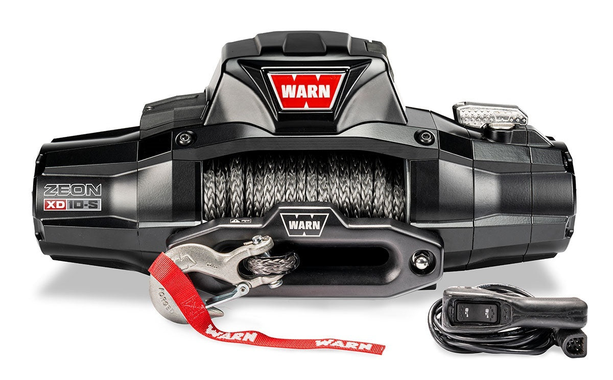 WARN 110010 ZEON XD 10-S 10,000 lb Winch with Synthetic Rope and Hawse Fairlead