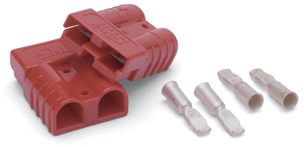 WARN 22680 175-Amp Power Lead Battery Cable Connector, 2-Pin Quick-Connect Plug
