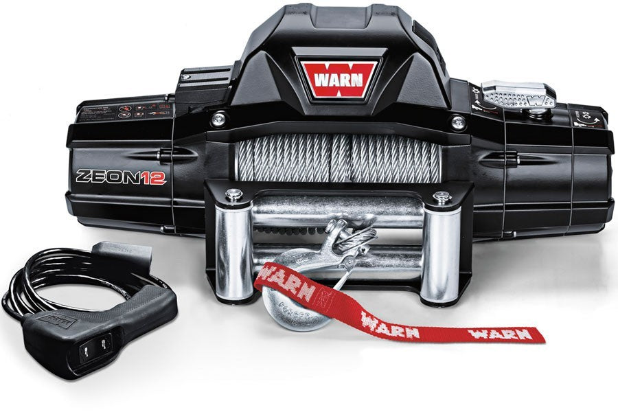 WARN 89120 ZEON 12 12,000 lb Winch Kit with Roller Fairlead