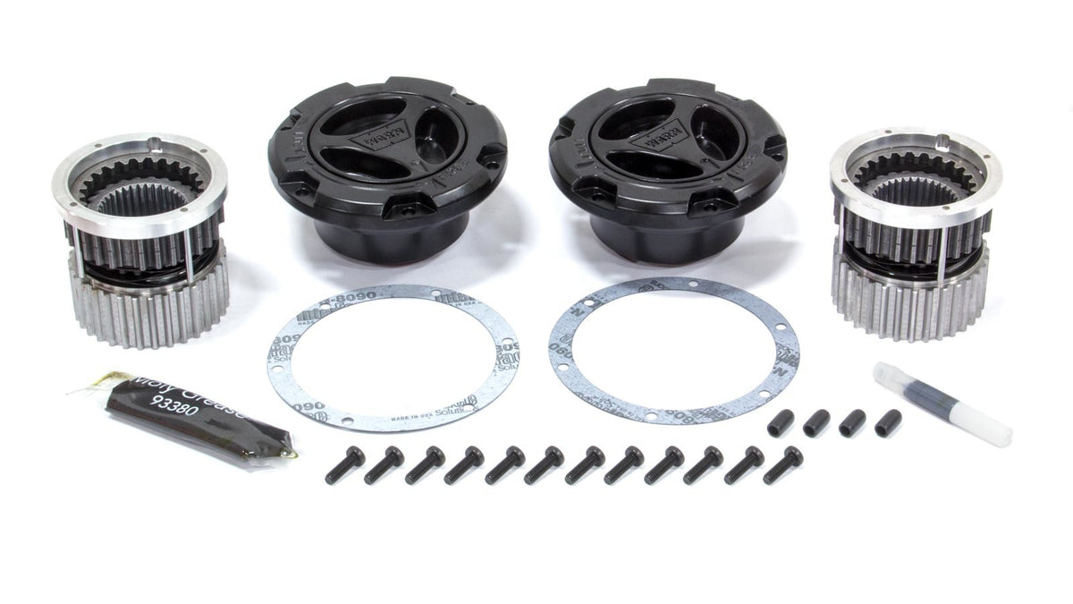 WARN 95060 Premium Manual Locking Hub Kit, 35-Spline, Black for 2005–2015 Ford Super Duty Trucks