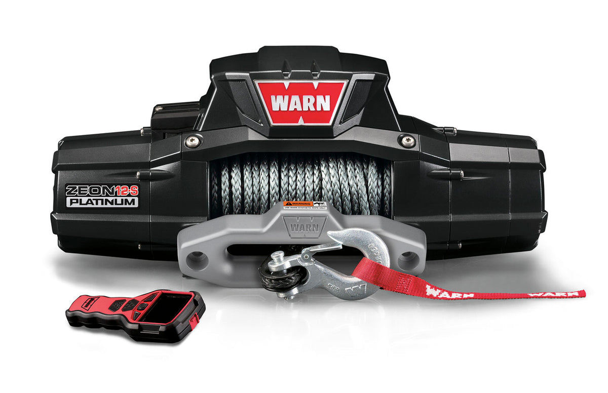WARN 95960 Zeon 12-S Platinum 12,000 lb Winch with Synthetic Rope