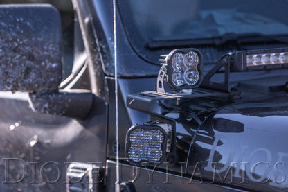 Diode Dynamics DD6092 SS6 Cowl Mount LED Light Bar Kit for Jeep Wrangler JL and Gladiator
