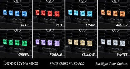 Diode Dynamics DD7410 SS5 Grille CrossLink Lightbar Kit for 2022+ Toyota Tundra, Yellow Pro Combo