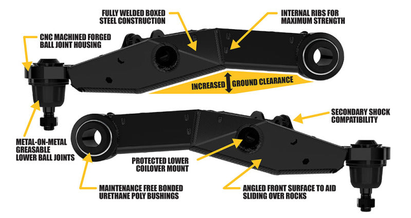 ICON 54300 Lower Control Arm Kit for 2005-2023 Toyota Tacoma