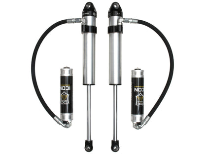 ICON 27821CP 2.5 Series Front Remote Reservoir Shocks with CDC Valve for 2018+ Jeep Wrangler JL