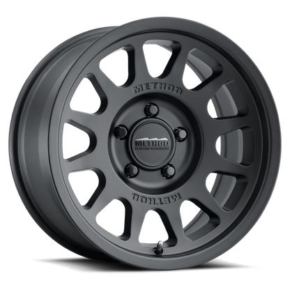 Method Wheels MR703 Bead Grip 20x9-Inch Matte Black Wheel, -12mm Offset, 5x5 Bolt Pattern
