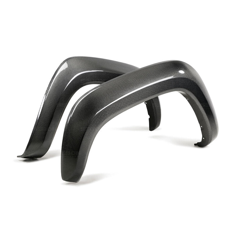 Seibon Carbon Fiber Front Fender Flares for 2015-2021 Toyota Tacoma, Pair - FLR18TYTA-F