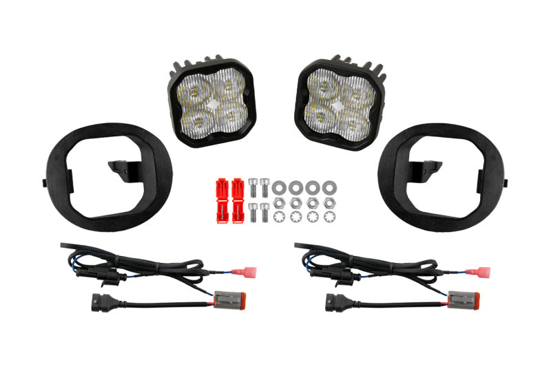 Diode Dynamics SS3 Type TR SAE Fog Light Kit with Foxbeam Brackets, DD8448