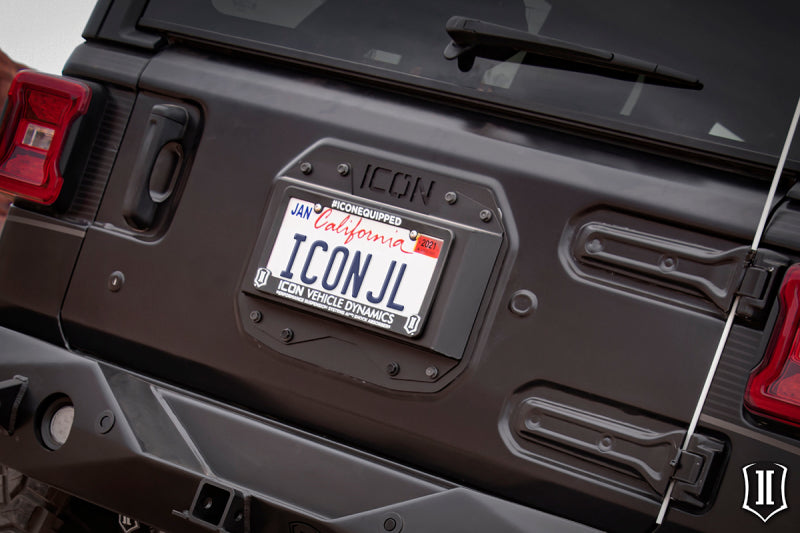 ICON 25170 Impact Series Spare Tire Delete Kit for 2018+ Jeep Wrangler JL