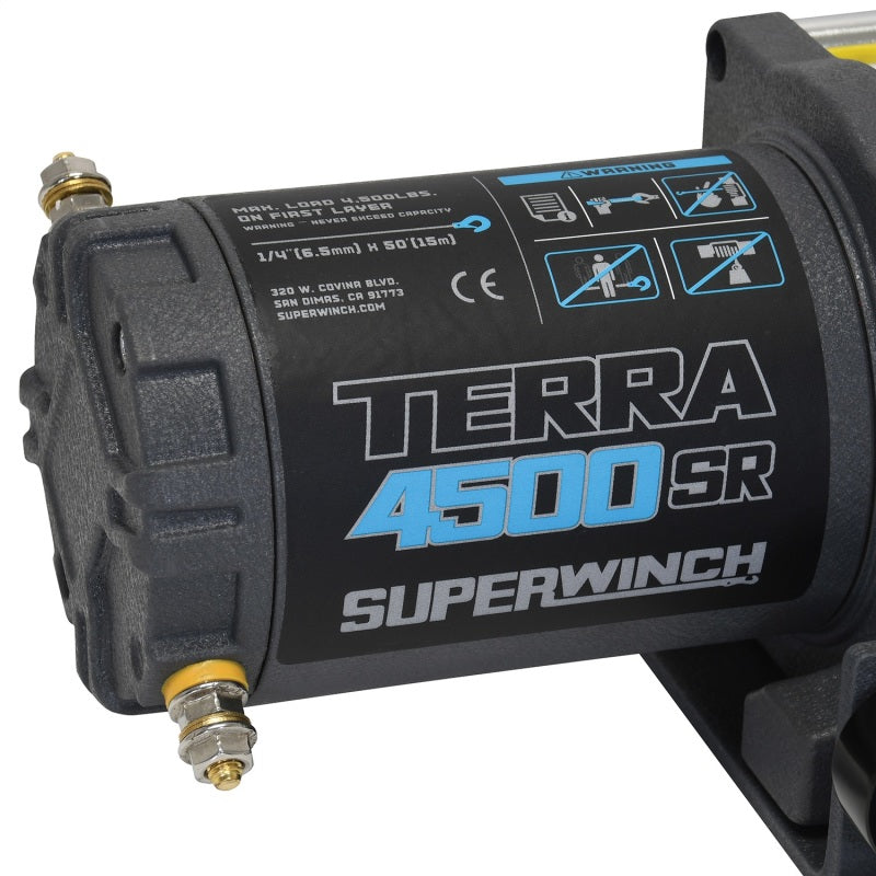 Superwinch Terra 4500SR 4,500 lb 12-Volt Winch with Synthetic Rope, Part 1145270