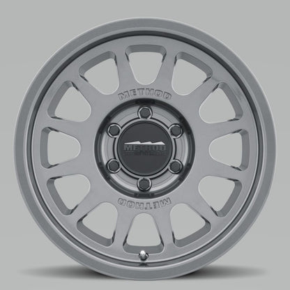 Method Wheels MR703 17-Inch x 8.5-Inch Gloss Titanium Bead Grip Wheel, 0mm Offset, 6x5.5 Bolt Pattern