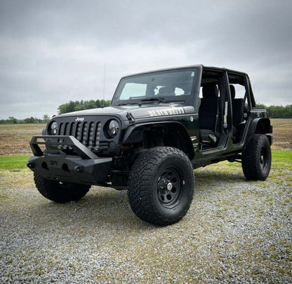 Body Armor 4x4 JP-19535 Orion Stubby Front Bumper for 2007-2026 Jeep Wrangler JK/JL and Gladiator JT