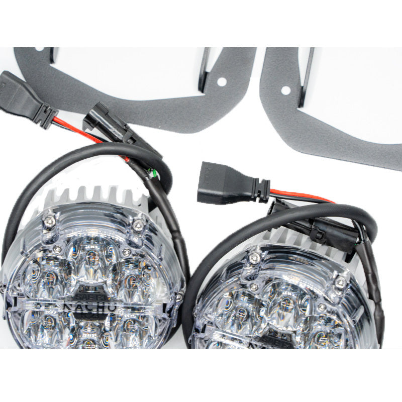 Nacho Offroad Technology V3JW1KWSO Jeep JL/JT Quatro SAE White Plug and Play Fog Light Kit