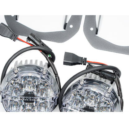 Nacho Offroad Technology V3JW1KWSO Jeep JL/JT Quatro SAE White Plug and Play Fog Light Kit