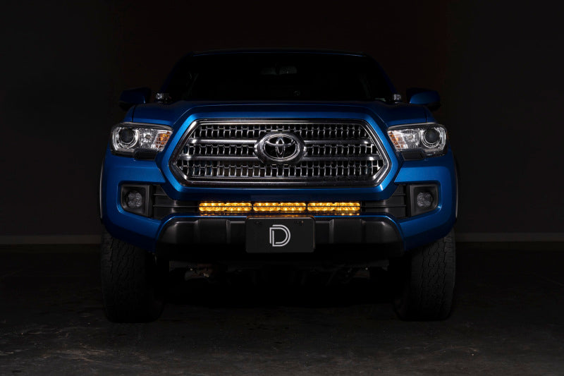 Diode Dynamics DD8706 Stealth SS30 Sport LED Light Bar Kit for 2016–2023 Toyota Tacoma, White Combo Beam with Amber Backlight