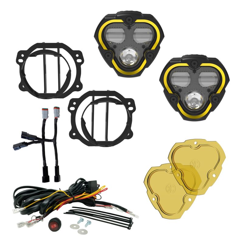 KC HiLiTES FLEX ERA 3 Dual Mode SAE Fog Lights 2-Light Master Kit, Part 97146