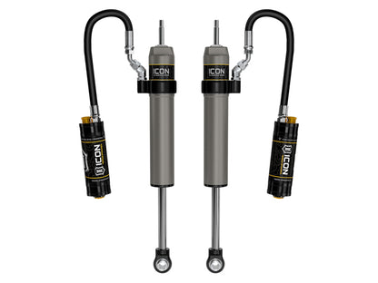 ICON 57872CP V.S. 2.5 Aluminum Series Rear Shocks with CDCV for 2025-2026 Toyota 4Runner, 0-3-Inch Lift