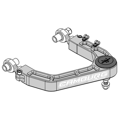 Camburg CAM-310187-GLD KINETIK V2 Billet Uniball Upper Control Arms for 2007-2021 Toyota Tundra, Gold