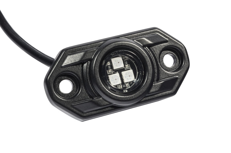 KC HiLiTES C-Series RGB LED Rock Light Kit with Wiring, 6-Piece - Part 339