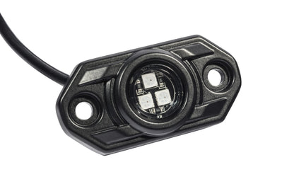 KC HiLiTES C-Series RGB LED Rock Light Kit with Wiring, 6-Piece - Part 339