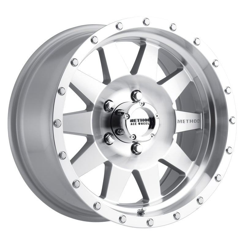 Method Wheels MR301 The Standard 16x8 Polished Wheel, 0mm Offset, 5x4.5 Bolt Pattern