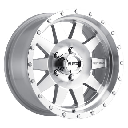 Method Wheels MR301 The Standard 16x8 Polished Wheel, 0mm Offset, 5x4.5 Bolt Pattern