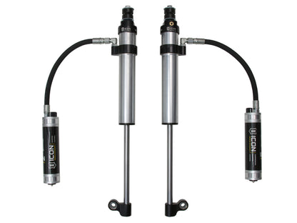 ICON 57823CP 2.5 Aluminum Series Rear Shocks with Remote Reservoir and CDCV for 2007-2021 Toyota Tundra