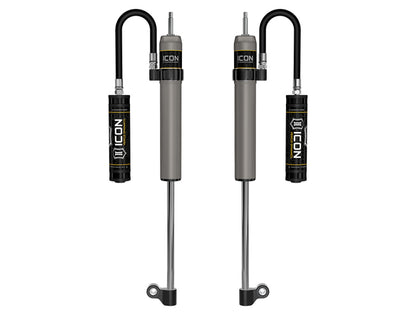 ICON 57823P 2.5 Aluminum Series Rear Remote Reservoir Shocks for 2007-2021 Toyota Tundra, Pair