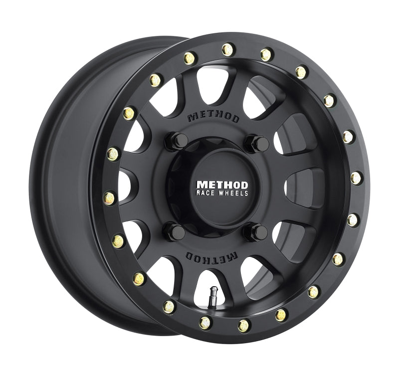 Method Wheels MR401 Beadlock UTV Wheel, 15x7, 4x156, +13mm Offset, 132mm Hub Bore, Matte Black