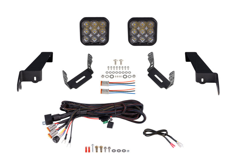 Diode Dynamics DD7281 SS5 Bumper LED Pod Light Kit for 2018-2021 Jeep JL Wrangler