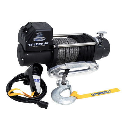 Superwinch Tiger Shark 11500 Winch with Synthetic Rope, 12V DC, Part Number 1511201