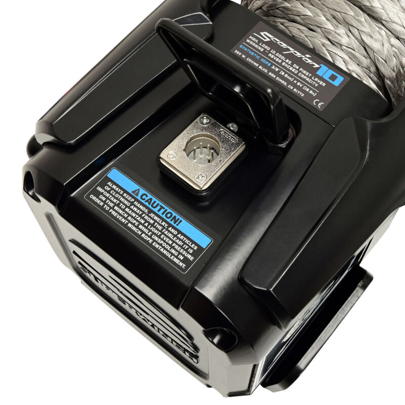 Superwinch Scorpion 10SR 10,000 lb. 12V Winch with Synthetic Rope, Part Number 1155401