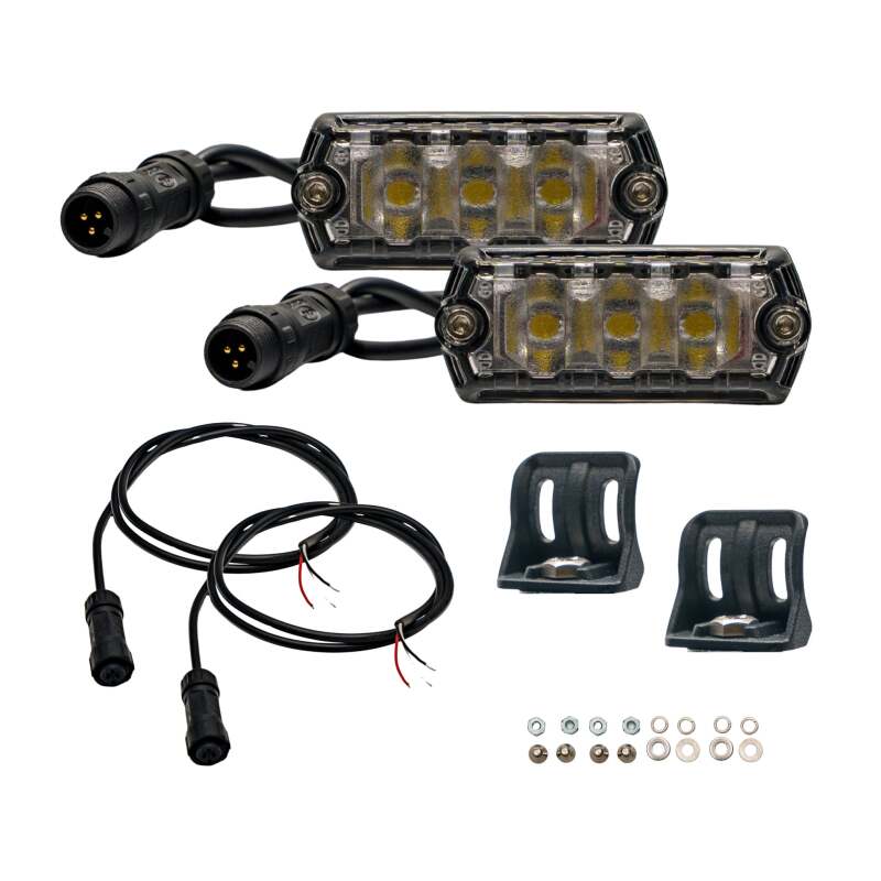 Nacho Offroad Technology NANO NAN112 2-Pack Scene Lighting Pods with White Beam and Amber Backlight