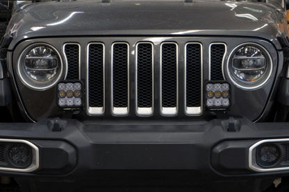 Diode Dynamics DD7290 SS5 Bumper LED Pod Light Kit for 2018-2021 Jeep JL Wrangler, Sport Yellow Driving