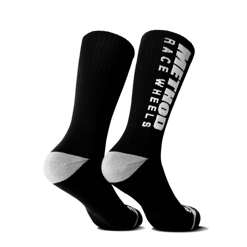 Method Wheels Logo Performance Socks - Black, Part Number AP-M0004
