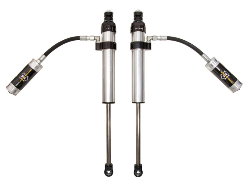 ICON 57805P 2.5 Aluminum Series Remote Reservoir Rear Shocks for 2005-2017 Toyota Tacoma